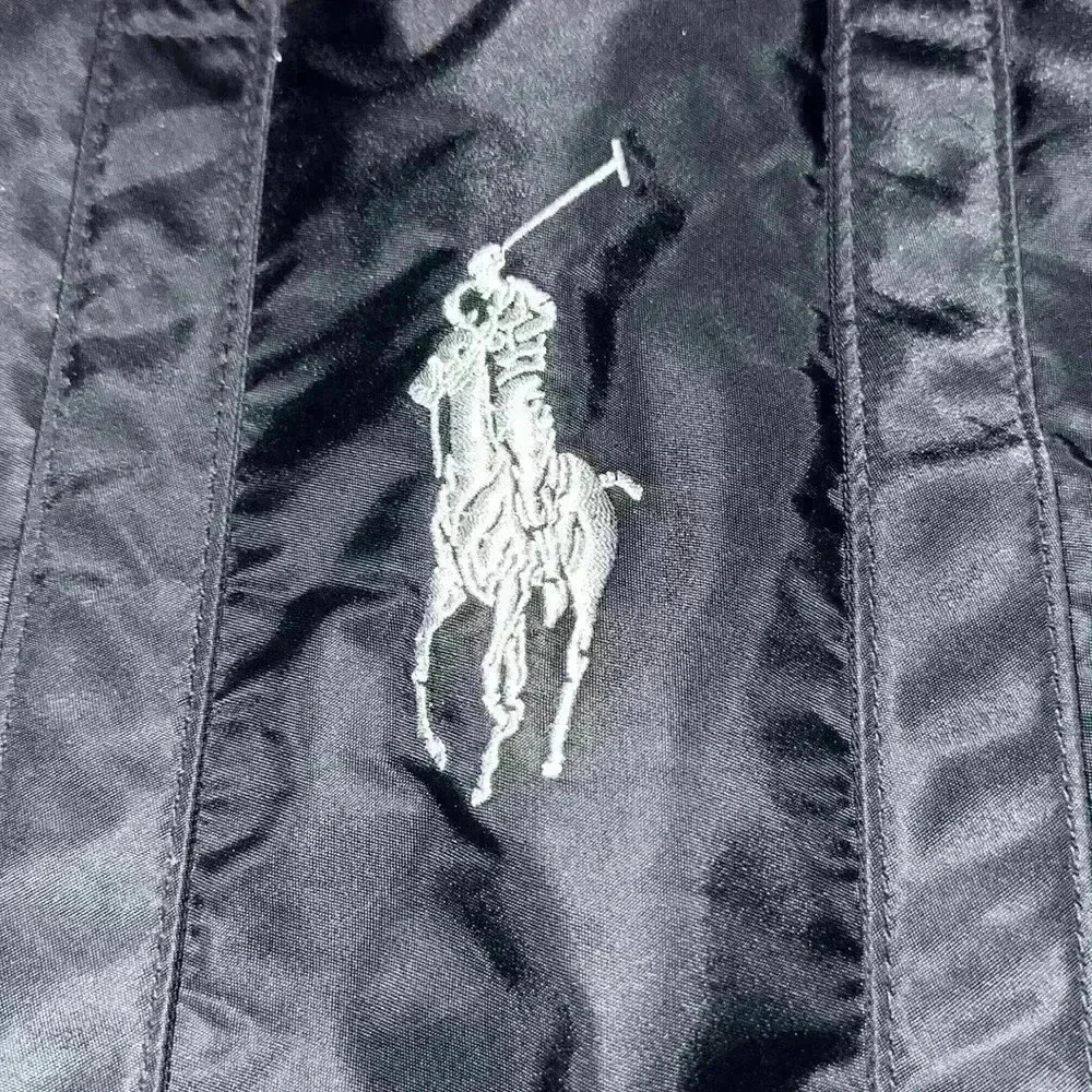 Back and Metallic Silver Polo Ralph Lauren Bag - Picture 2 of 4